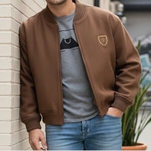 VALENTINO mens bomber jacket wool size 44